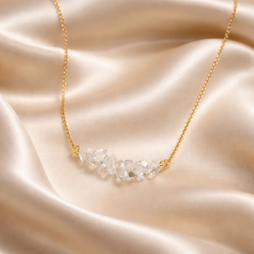 Necklace Chopped Natural Stones