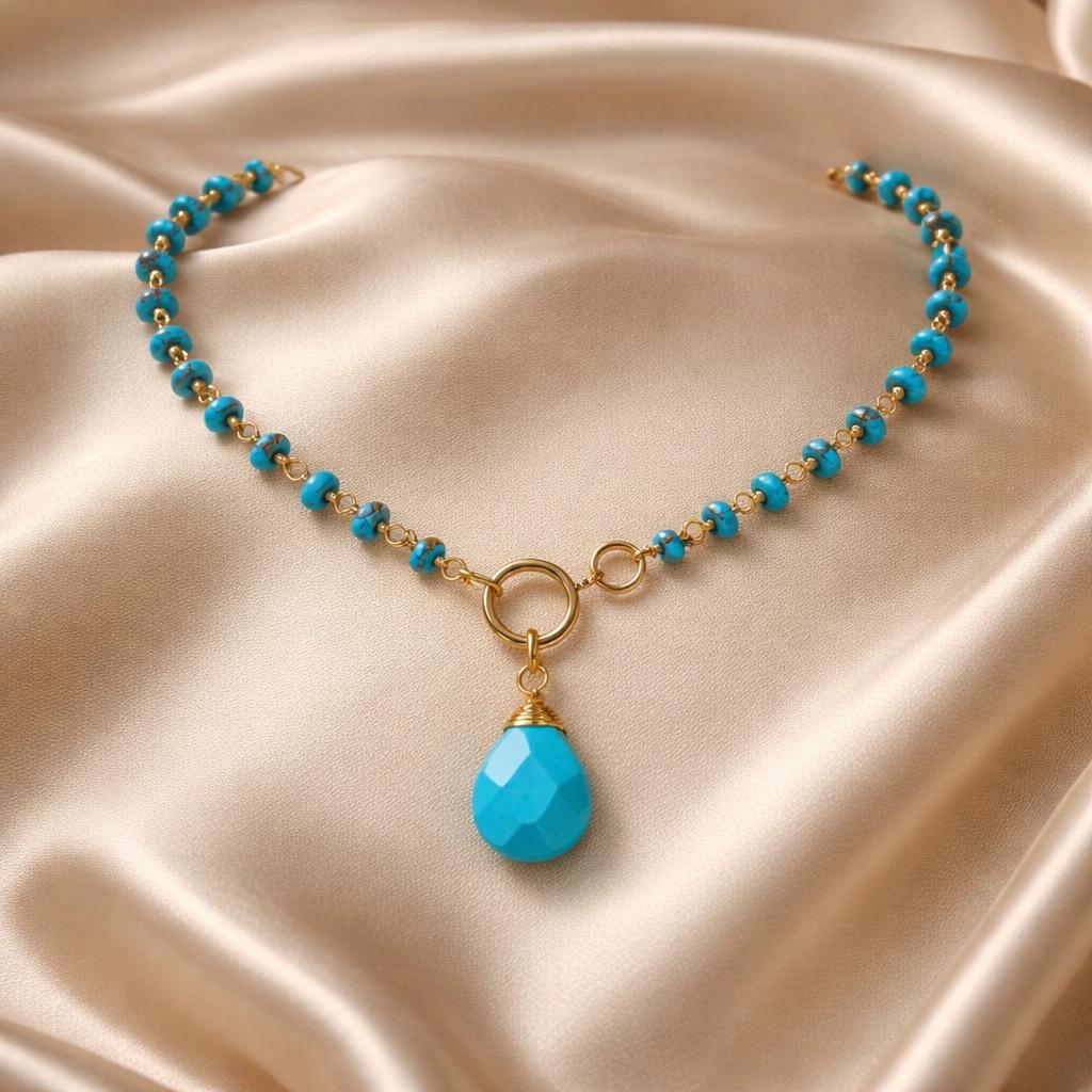 Necklace 10mm Beads with Pearl/Stone