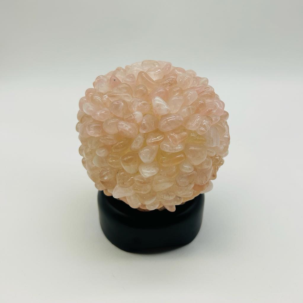 Stone Polished Lamp Wood Base