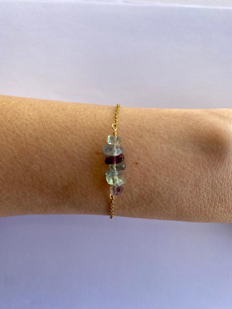 Bracelet Chopped Natural Stones