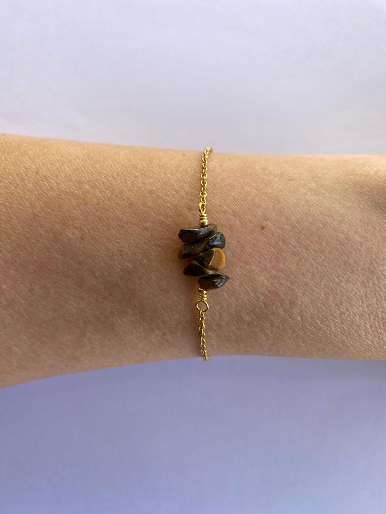 Bracelet Chopped Natural Stones