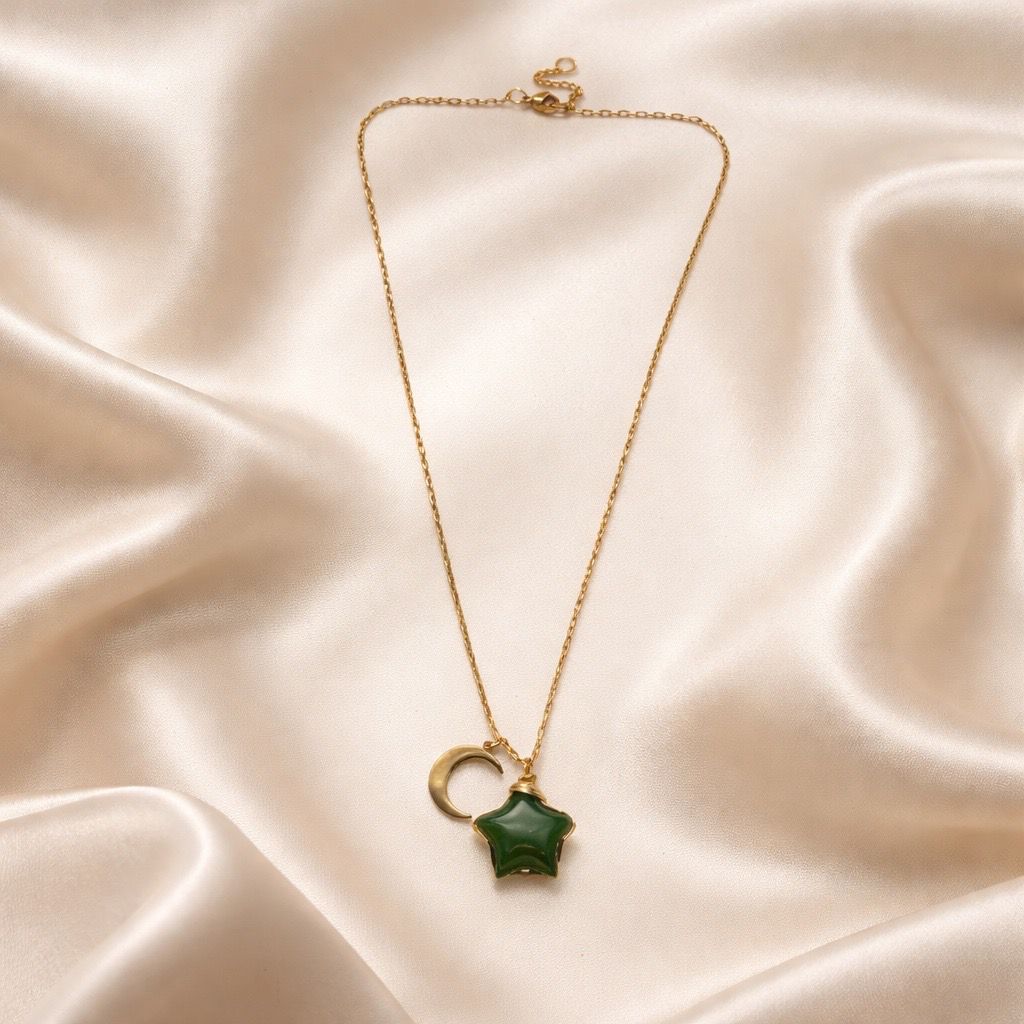 Necklace Classic One Stone with Charms