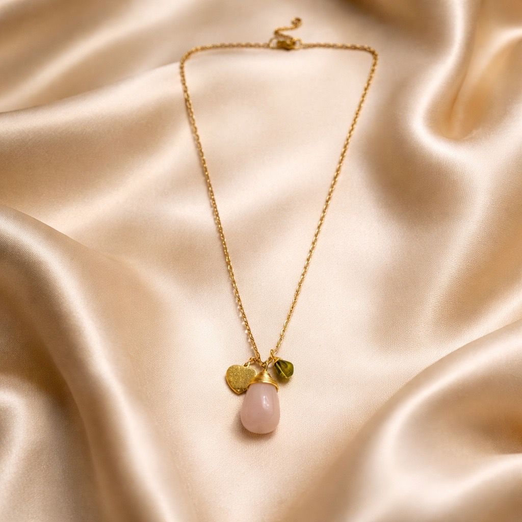 Necklace Classic One Stone with Charms