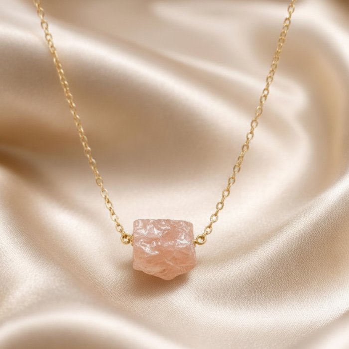 Necklace Raw Natural Stones