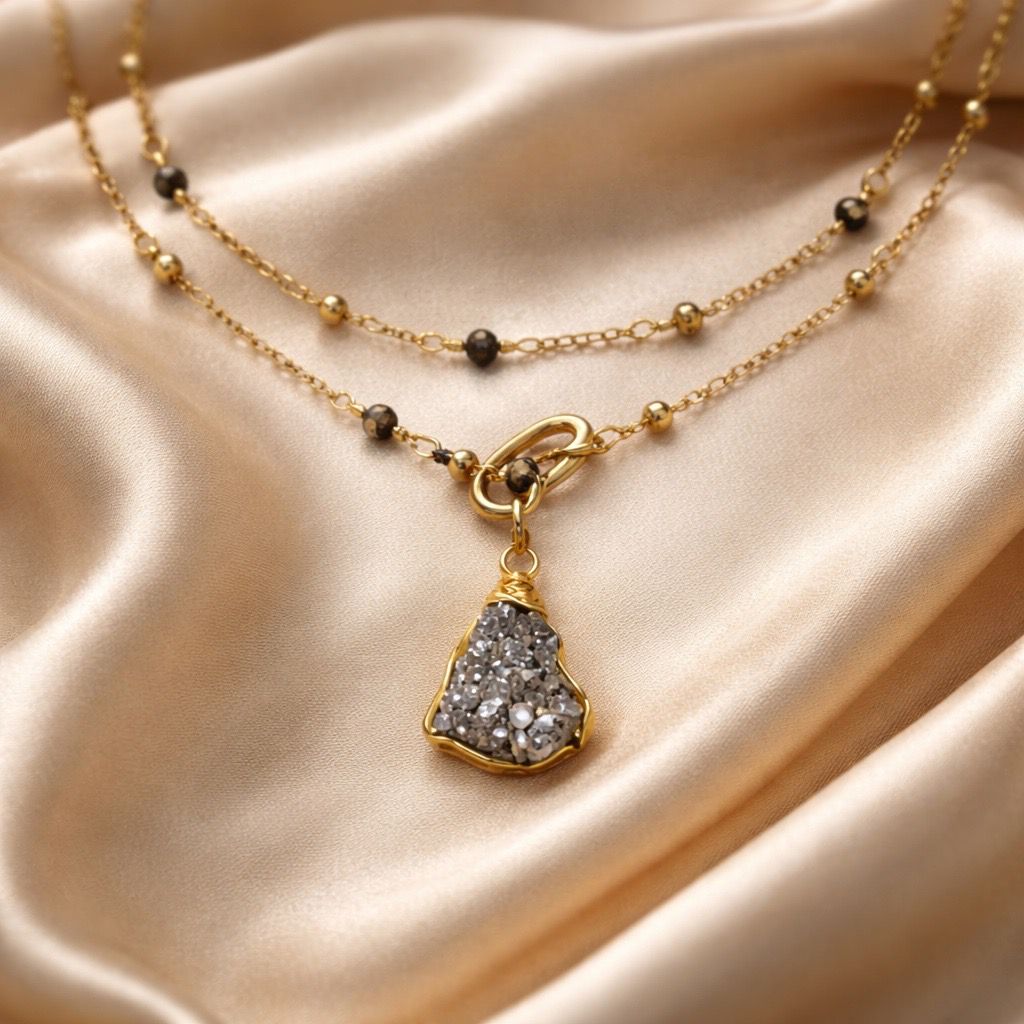 Necklace Long Sailor Beads with One Stone