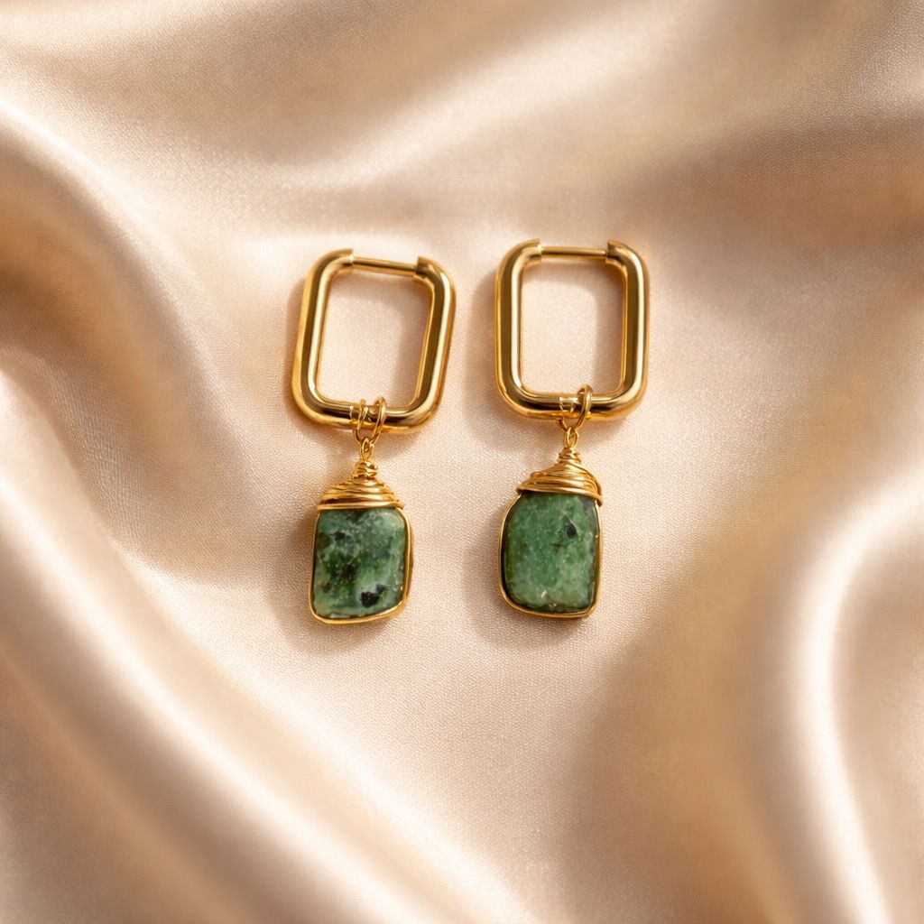 Earrings Square Hoops