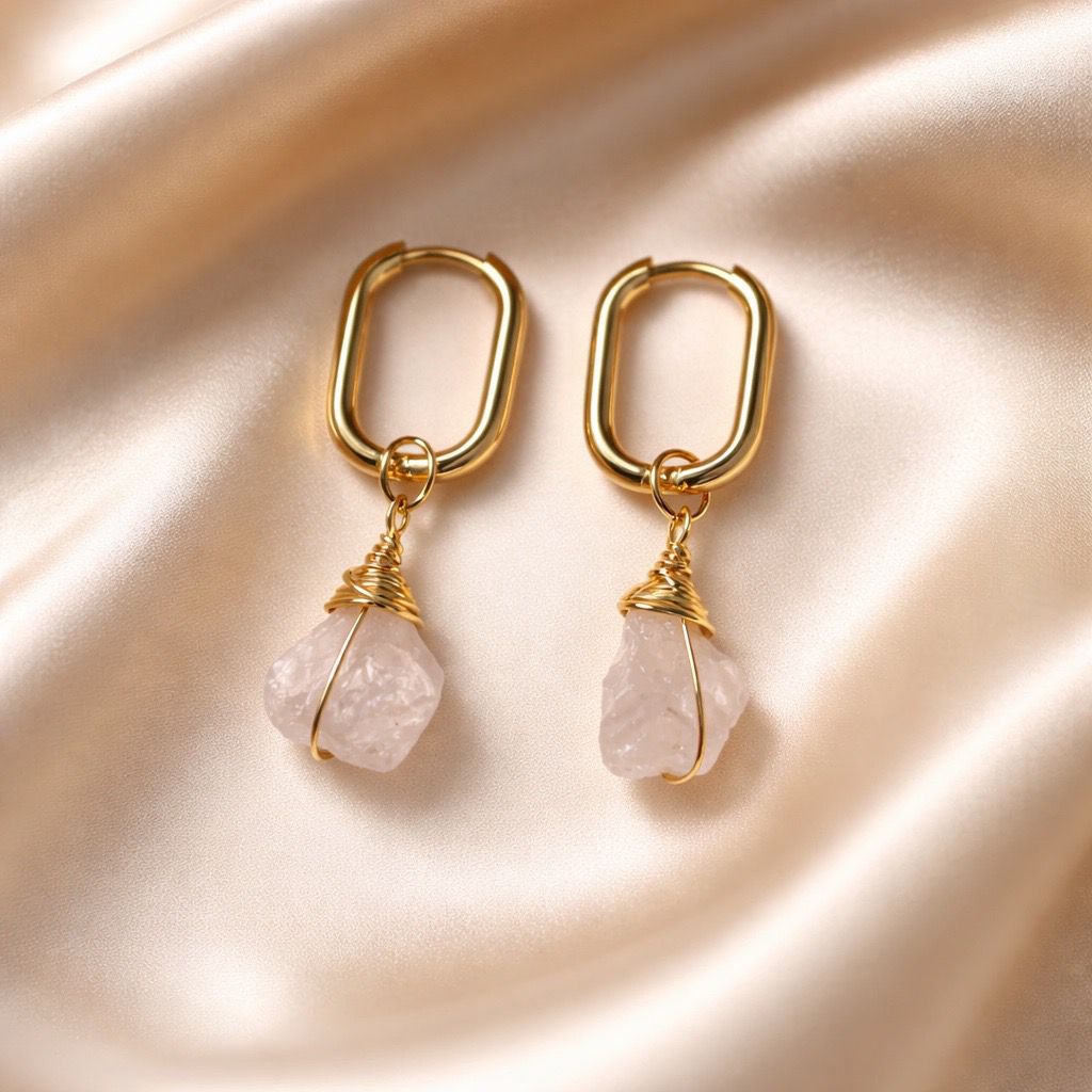 Earrings Square Hoops
