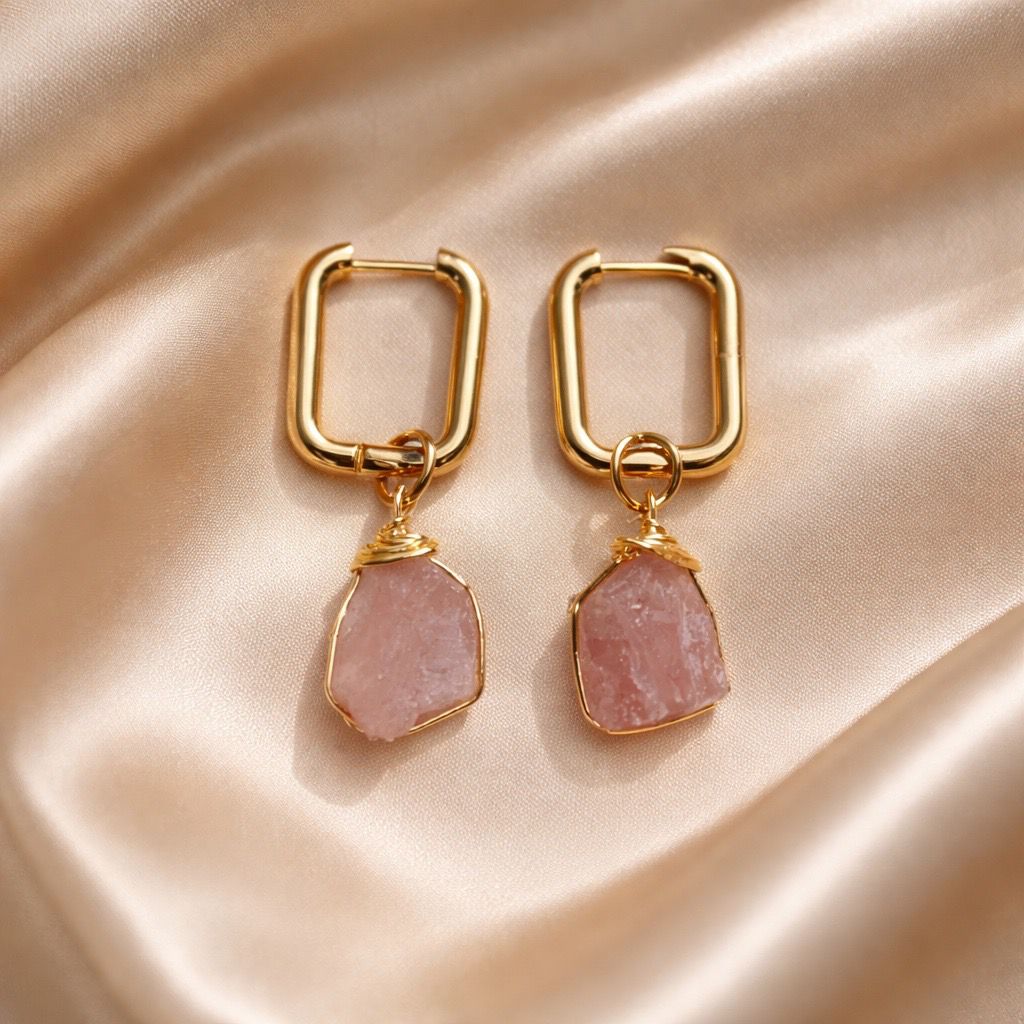 Earrings Square Hoops