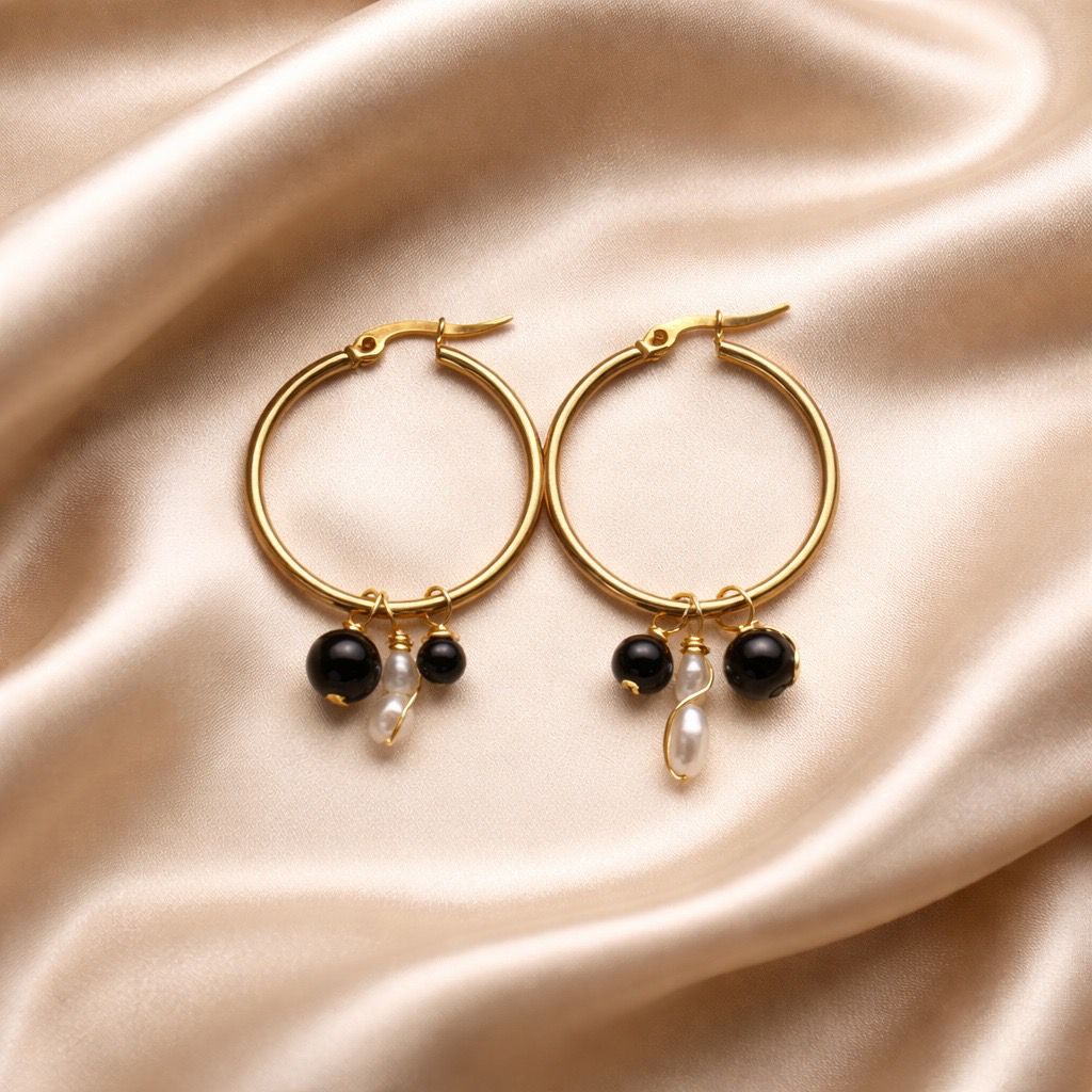 Earrings Hoops With Charms