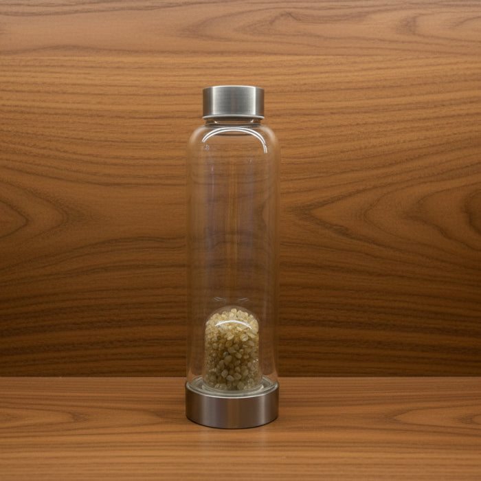 Crystal Water Bottles Chopped Stones