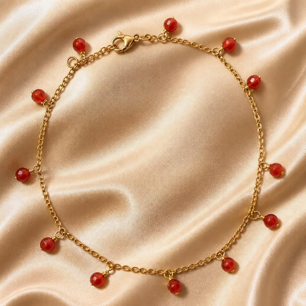 Anklets Beaded Stones