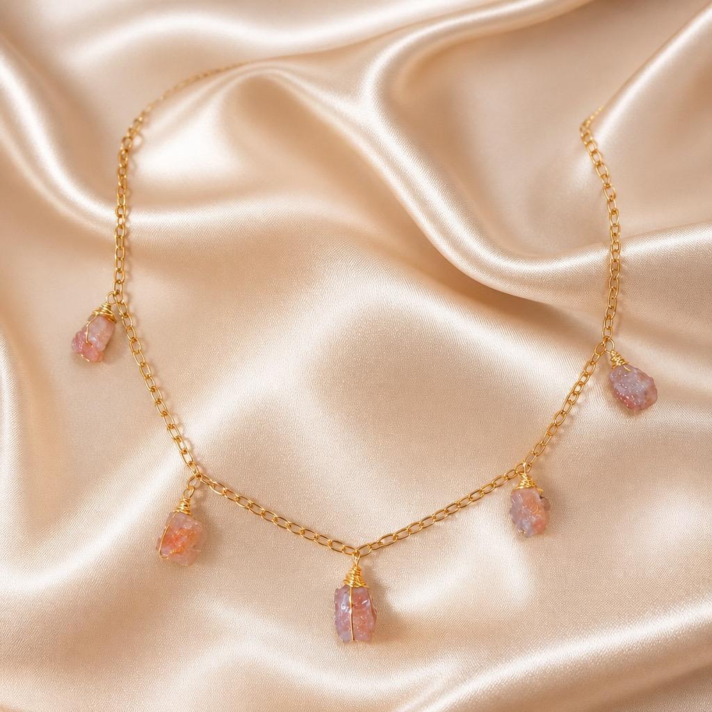 Necklace 5 Stone Raw