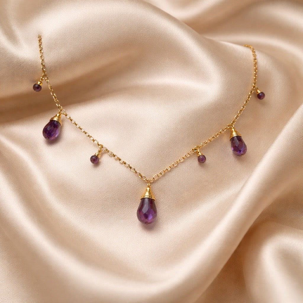 Necklace 7 Beads and Stones