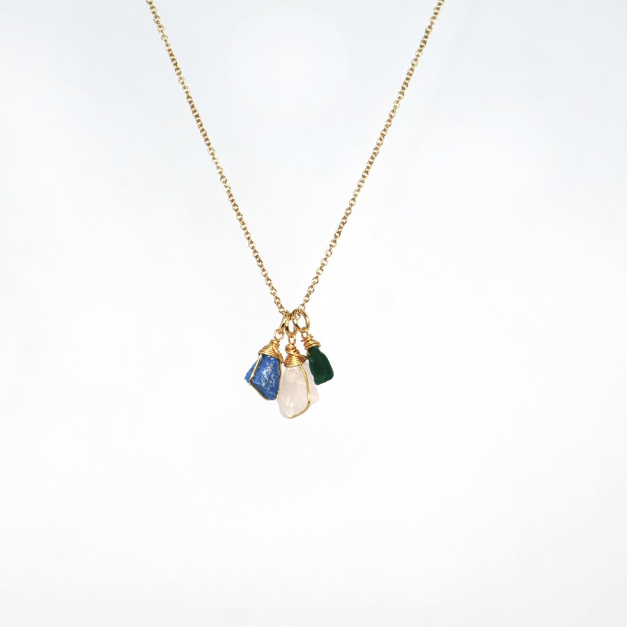 Necklace 3 Stones Zodiac Signs