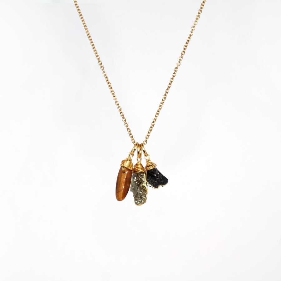 Necklace 3 Stones Zodiac Signs