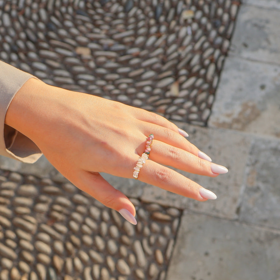 Ring Mini Polish Natural Stones