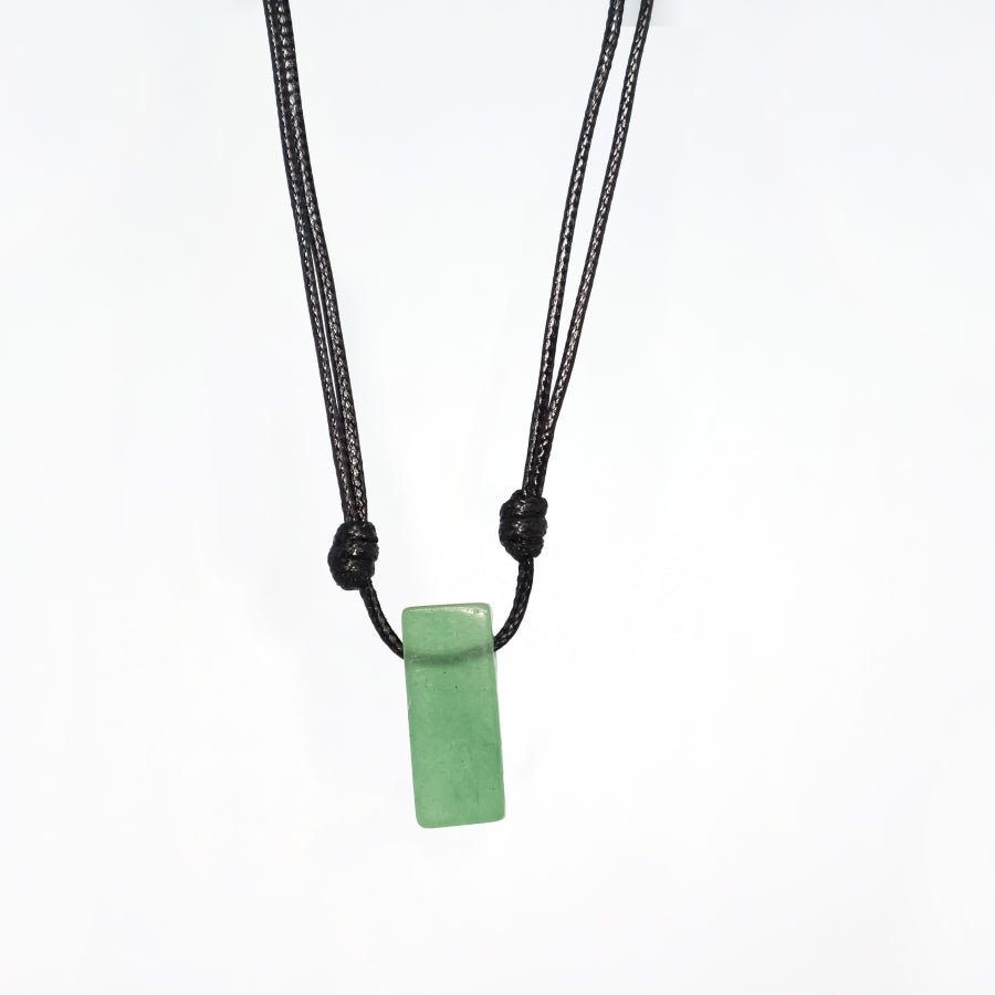 Necklace Leather Stick Stones