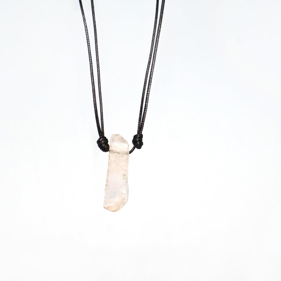 Necklace Leather Stick Stones
