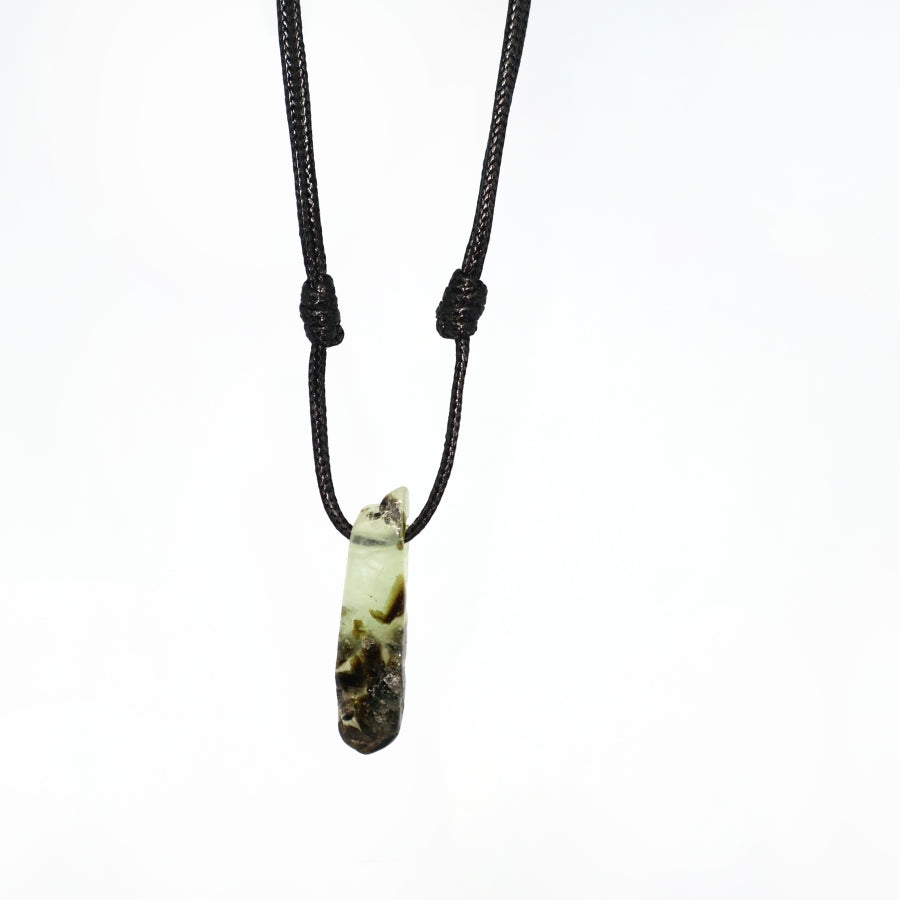 Necklace Leather Stick Stones