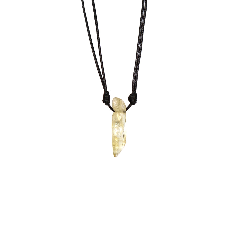 Necklace Leather Stick Stones