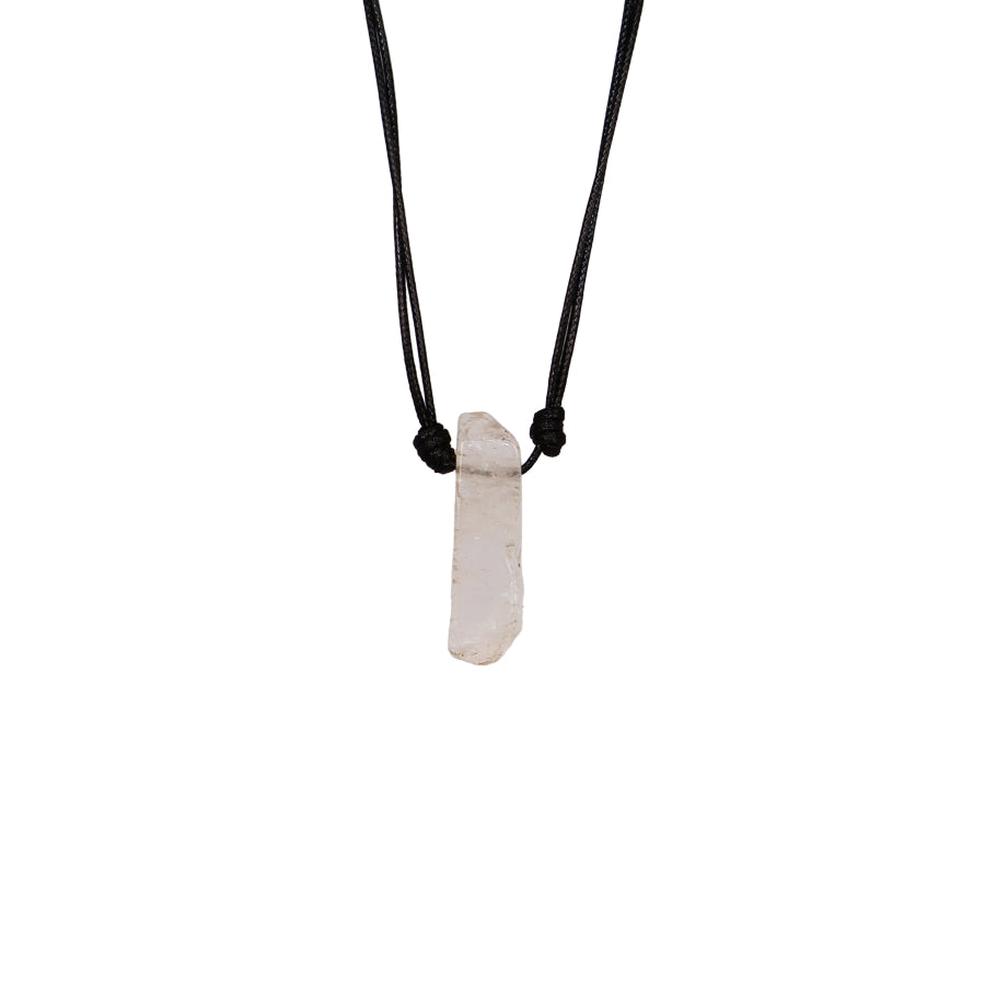 Necklace Leather Stick Stones