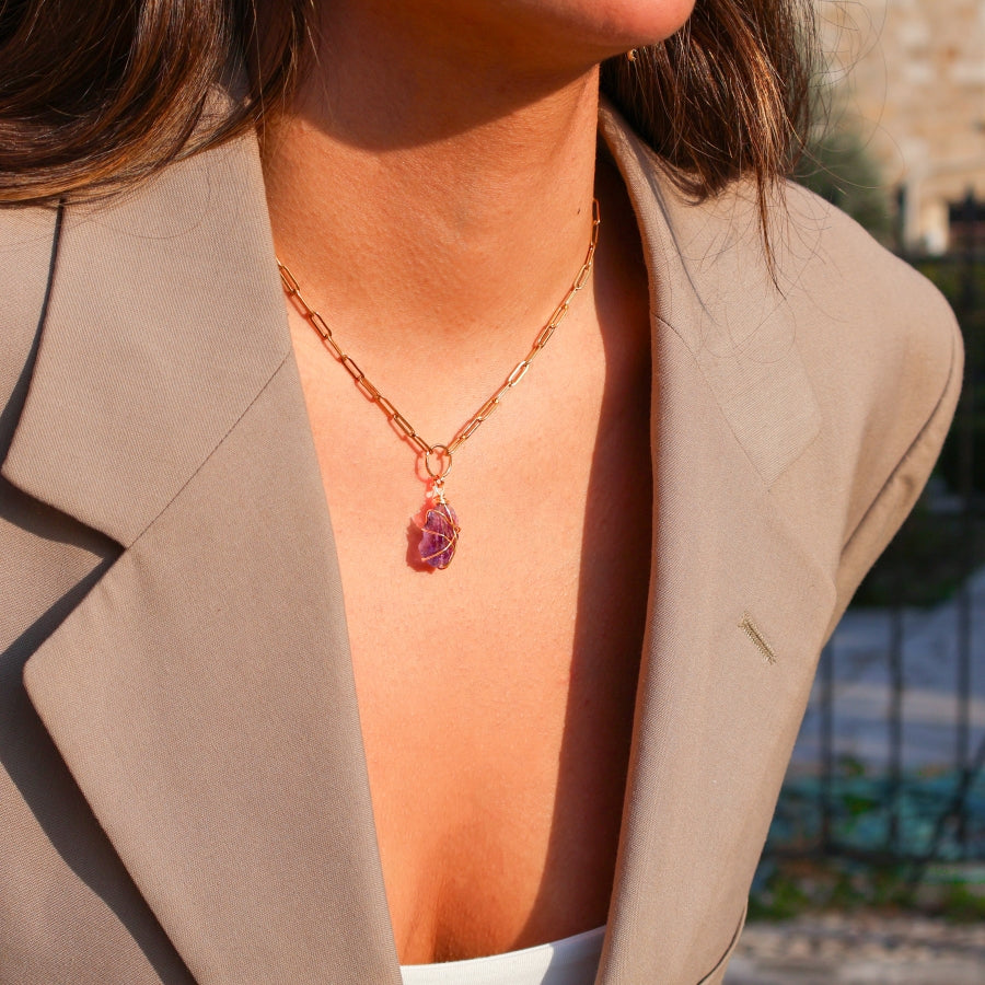 Necklace Thick Stones