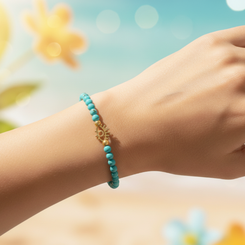 Bracelet Elastic with Gold/Silver Charms