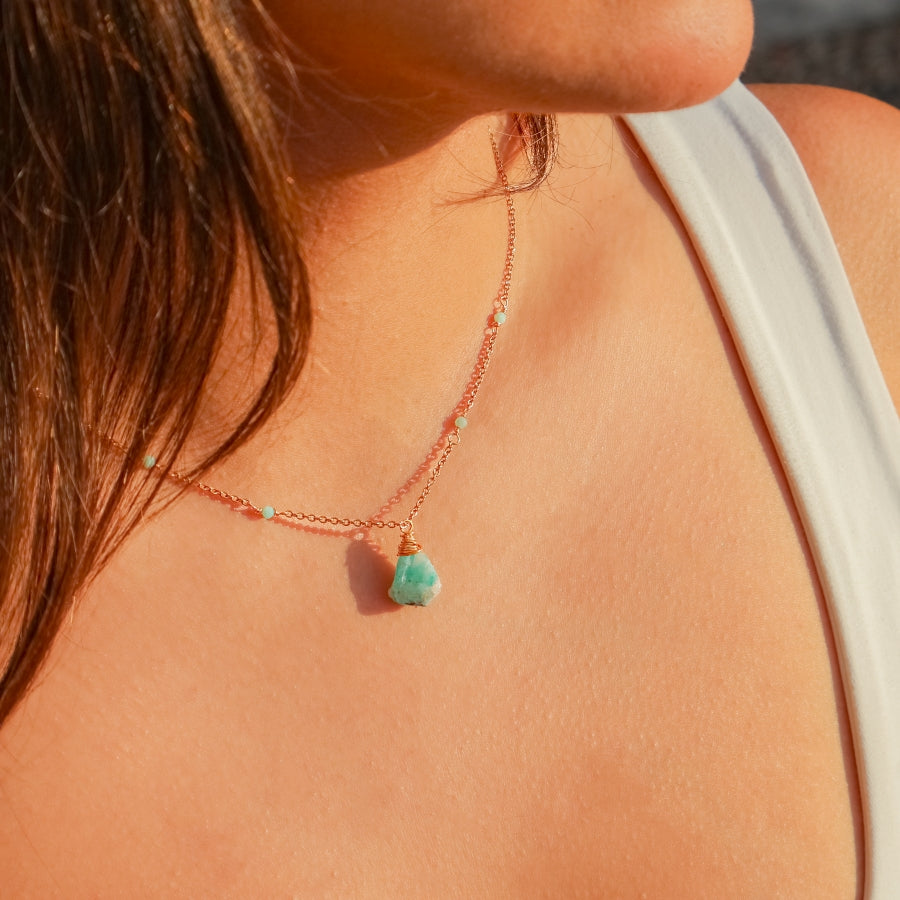 Necklace Beads with one Stone