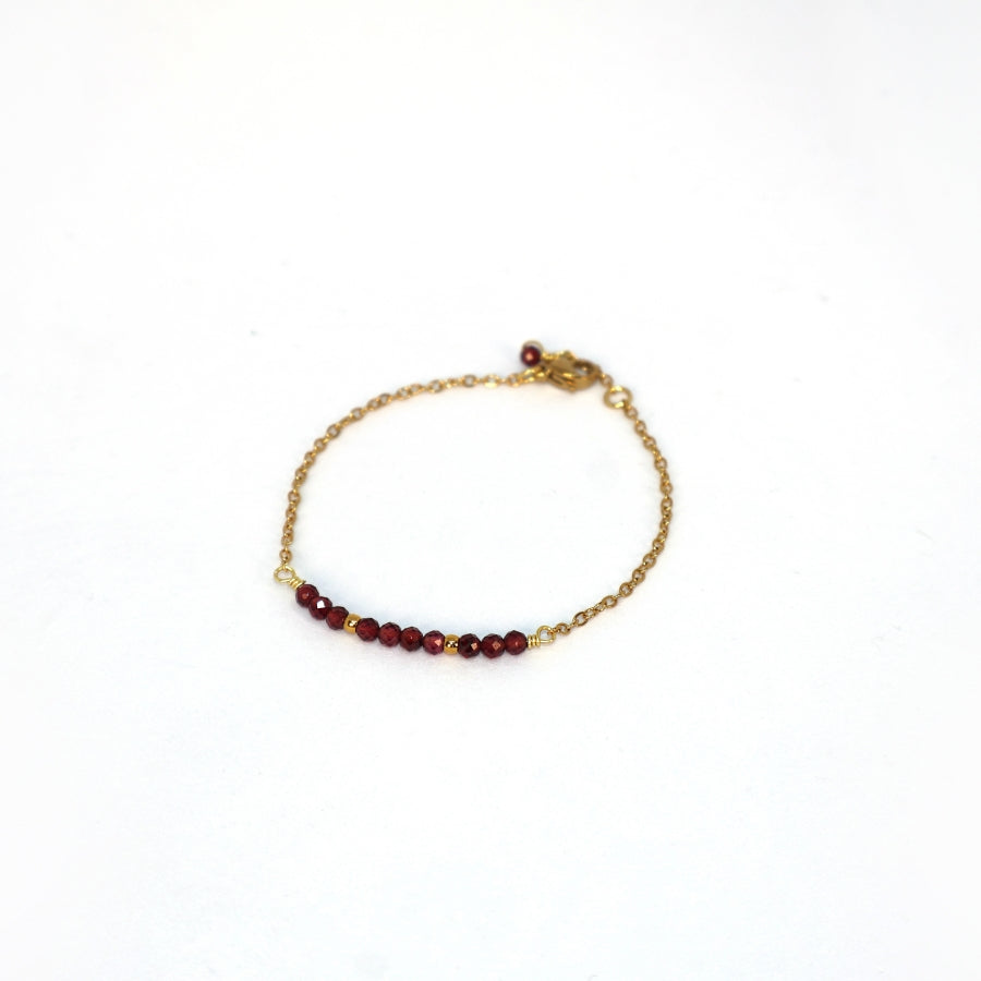 Bracelet Mini Beads in the Middle Natural Stones
