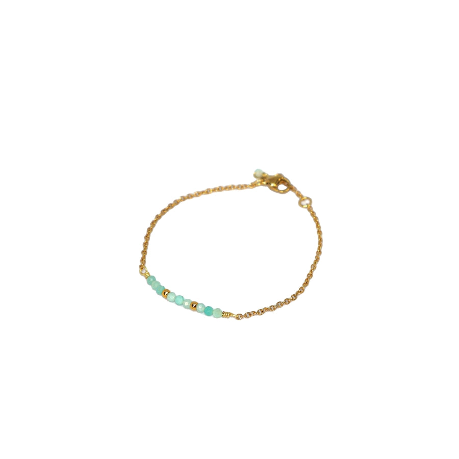Bracelet Mini Beads in the Middle Natural Stones