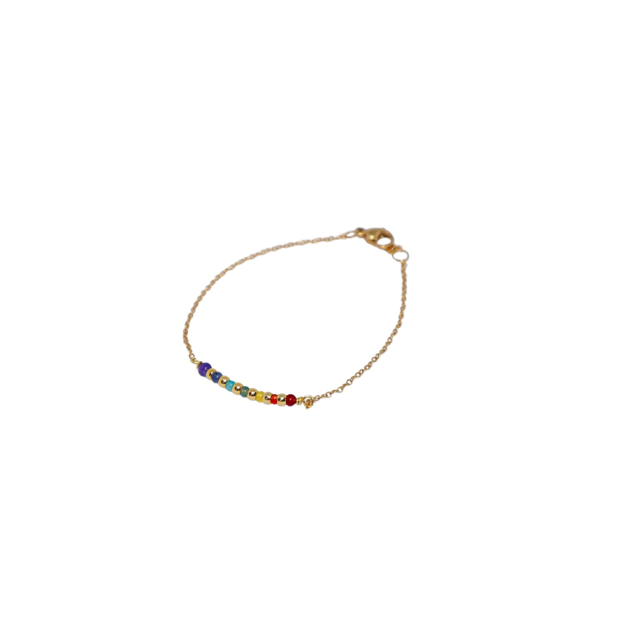 Bracelet Mini Beads in the Middle Natural Stones