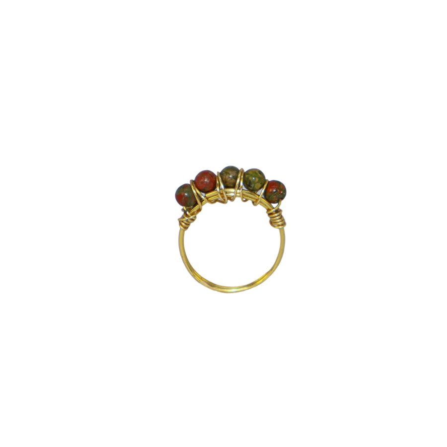 Ring Beads Natural Stones