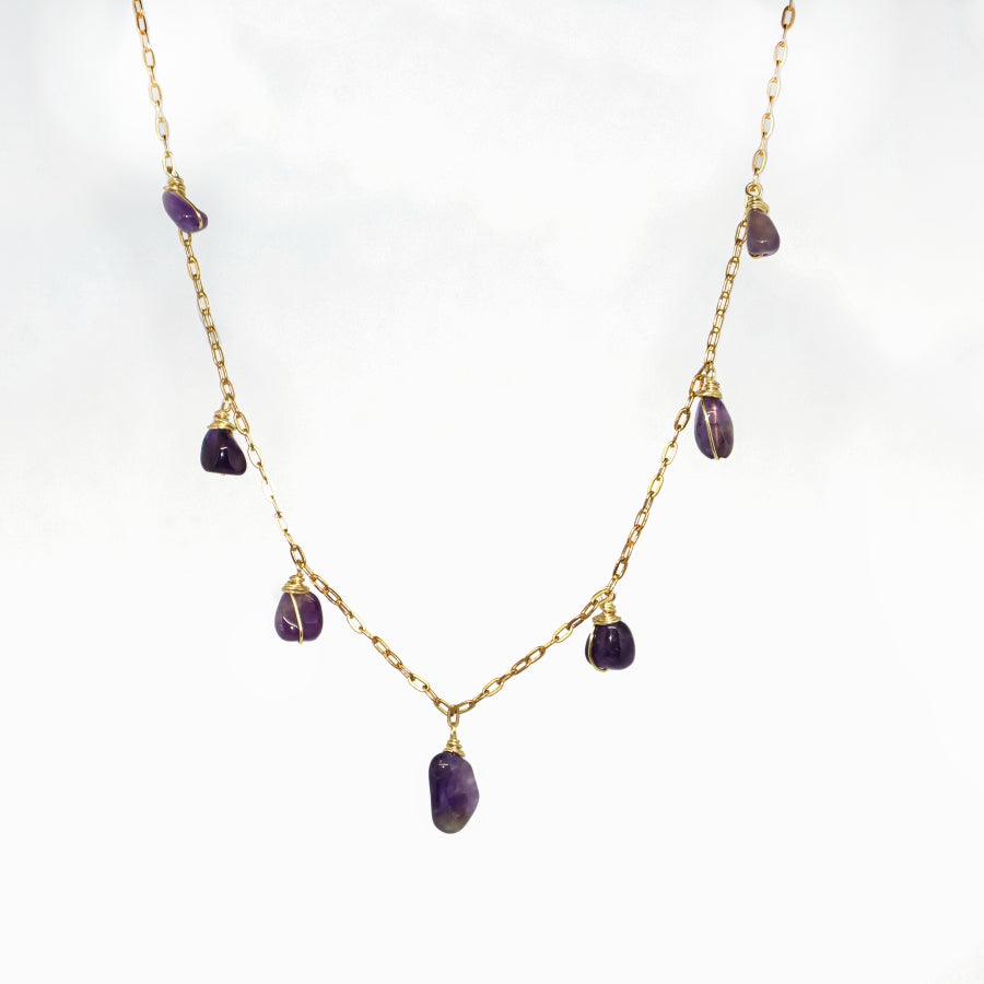Necklace 5 Stone Raw