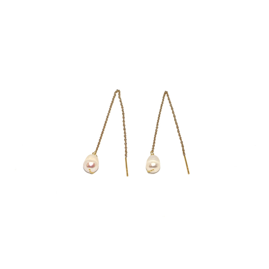 Earrings Chains One Stone