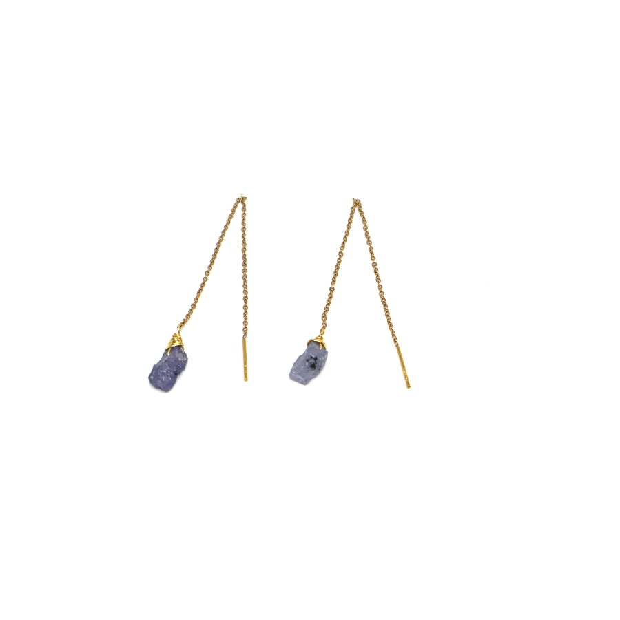 Earrings Chains One Stone