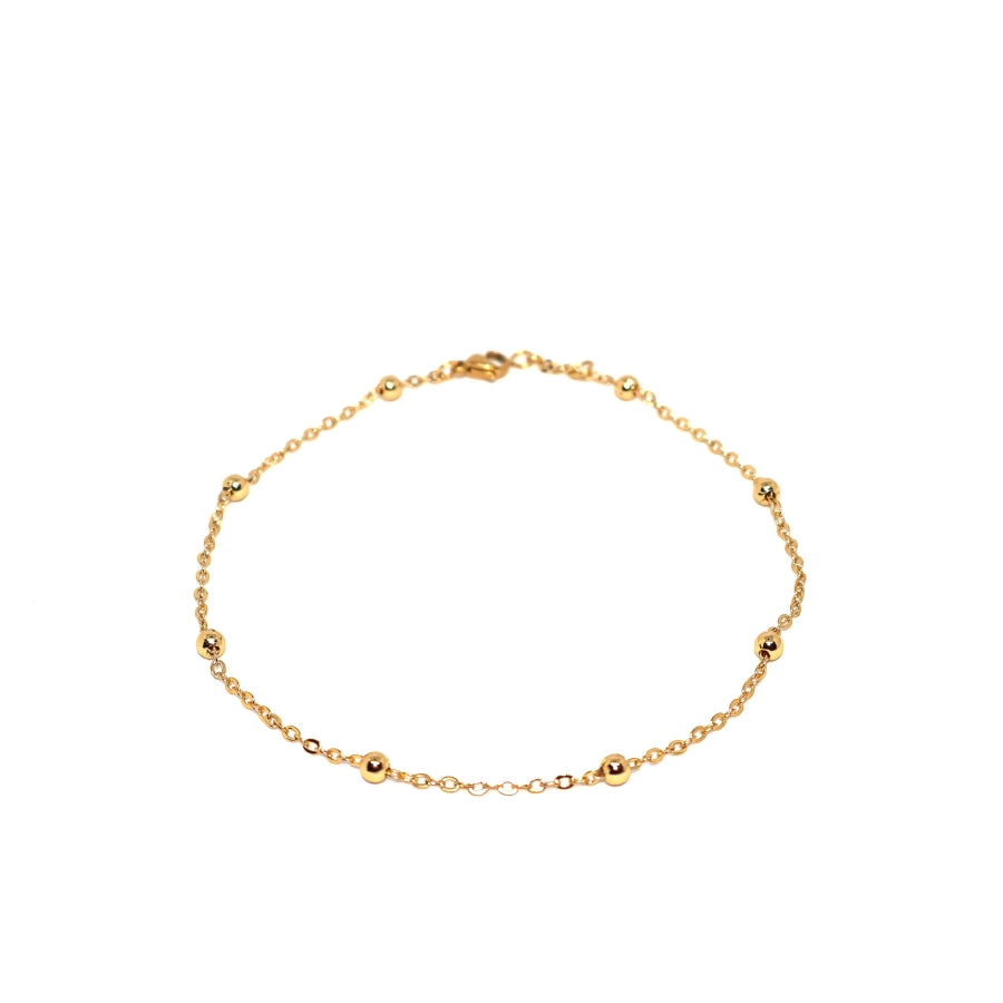 Anklets Beaded Stones Simple