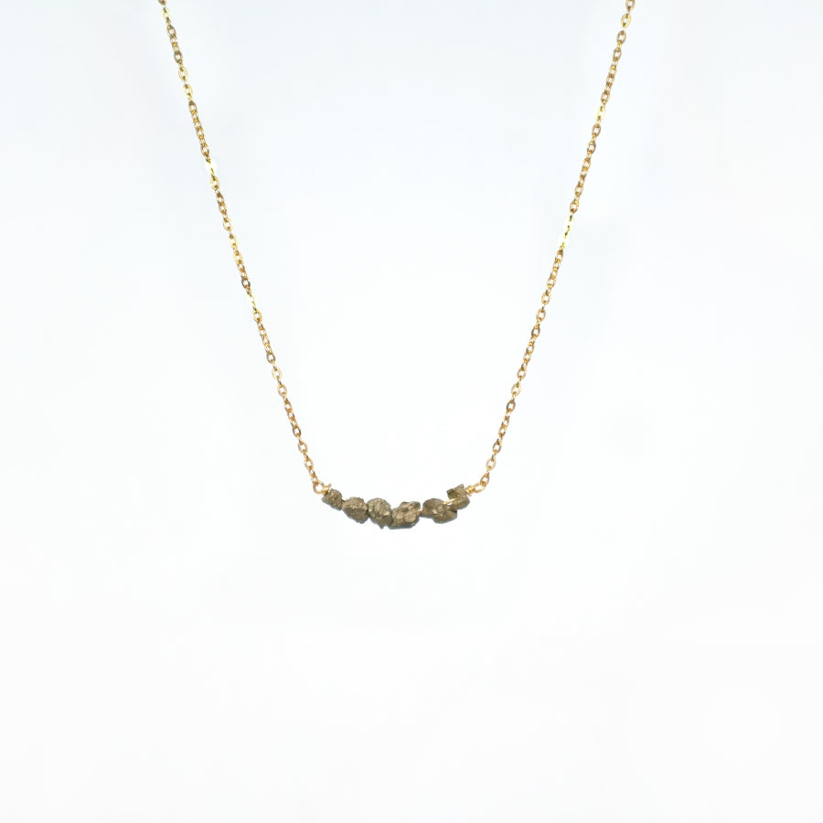 Necklace Chopped Natural Stones