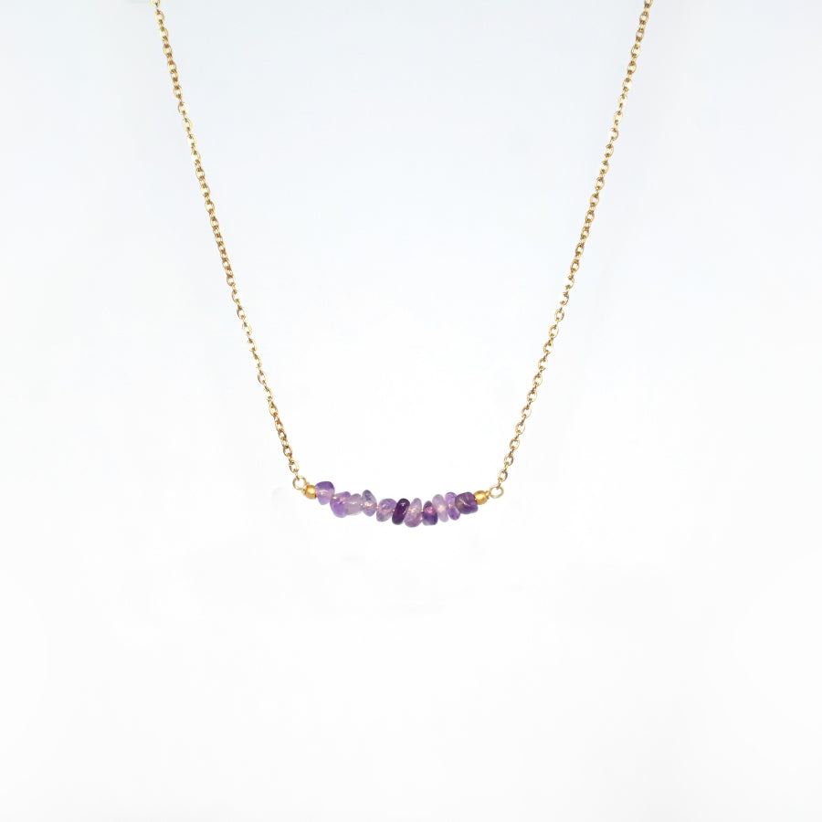 Necklace Chopped Natural Stones