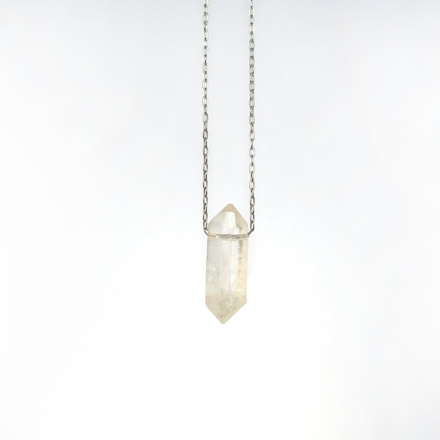 Necklaces Long Silver Pointer