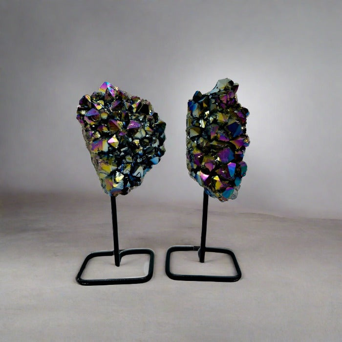 Titanium Quartz Stone Metal Base