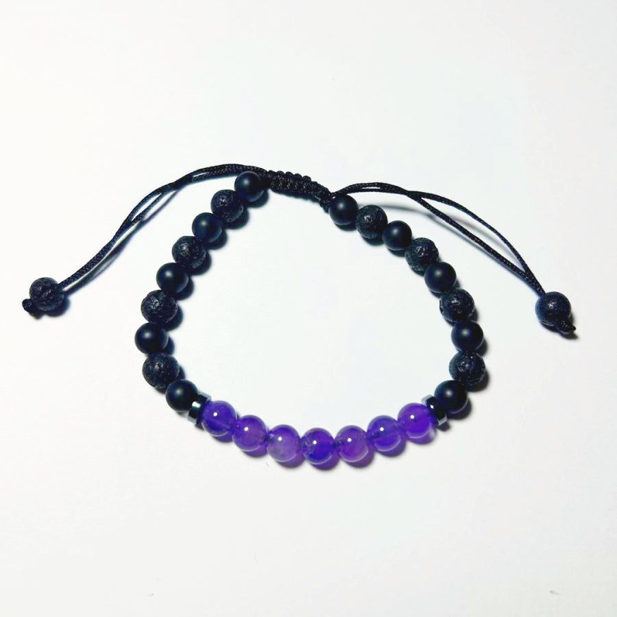 Bracelet Onyx/Lava 6mm Various Stones