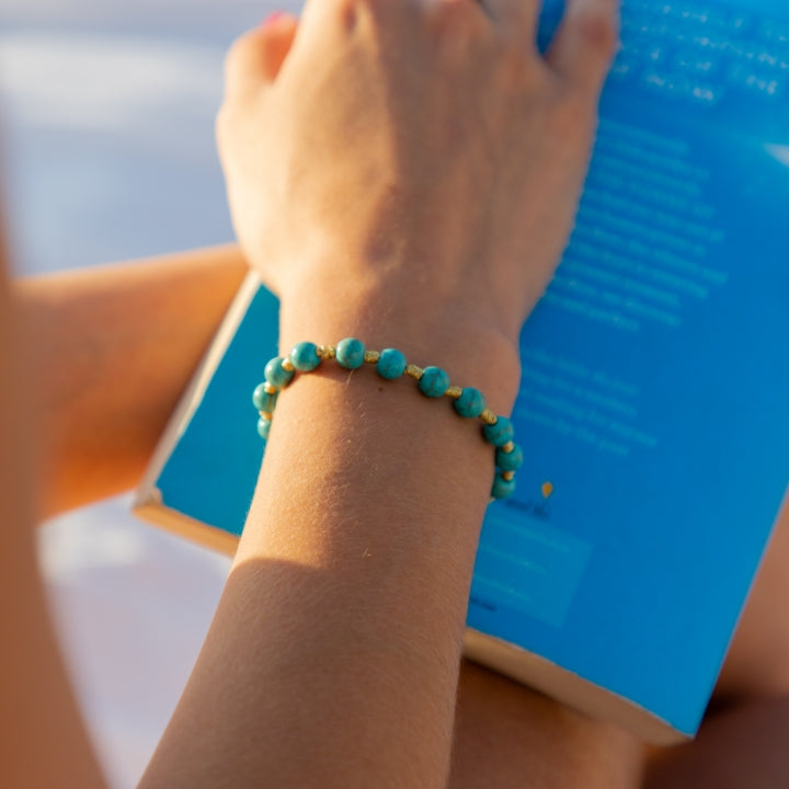 Bracelet Gold Thread Beads