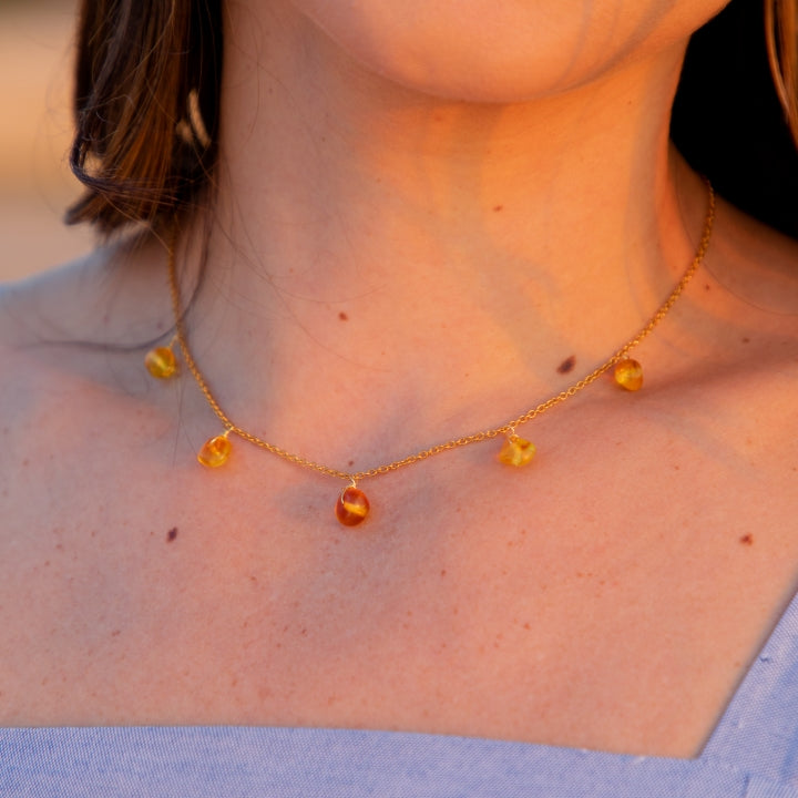 Necklace 5 Stone Raw