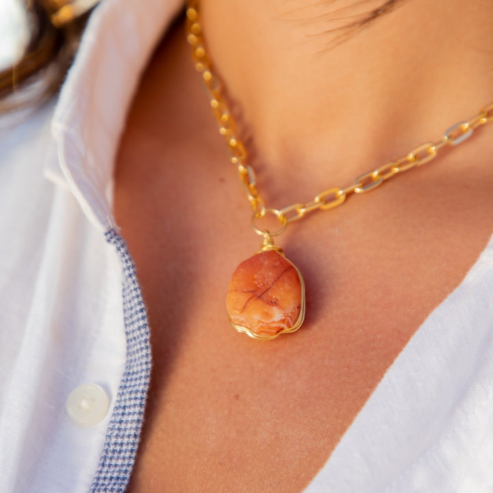 Necklace Thick Stones