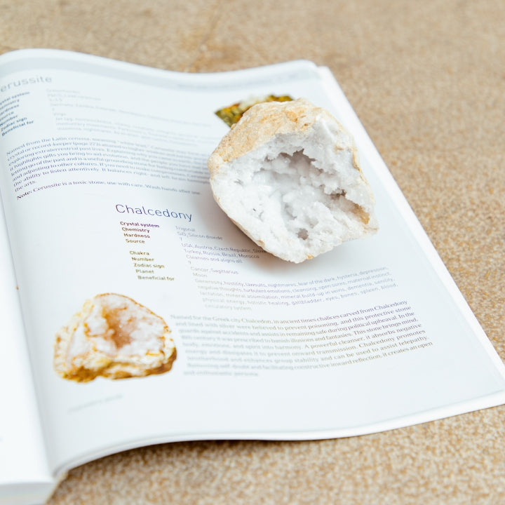Geode Natural Stone White Big