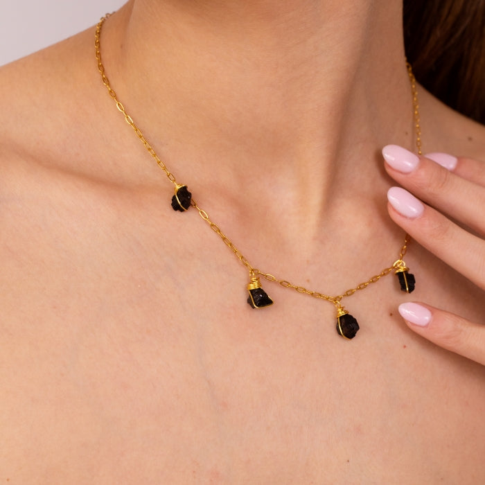 Necklace 5 Stone Raw
