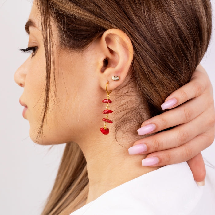 Earrings Vertical Chopped
