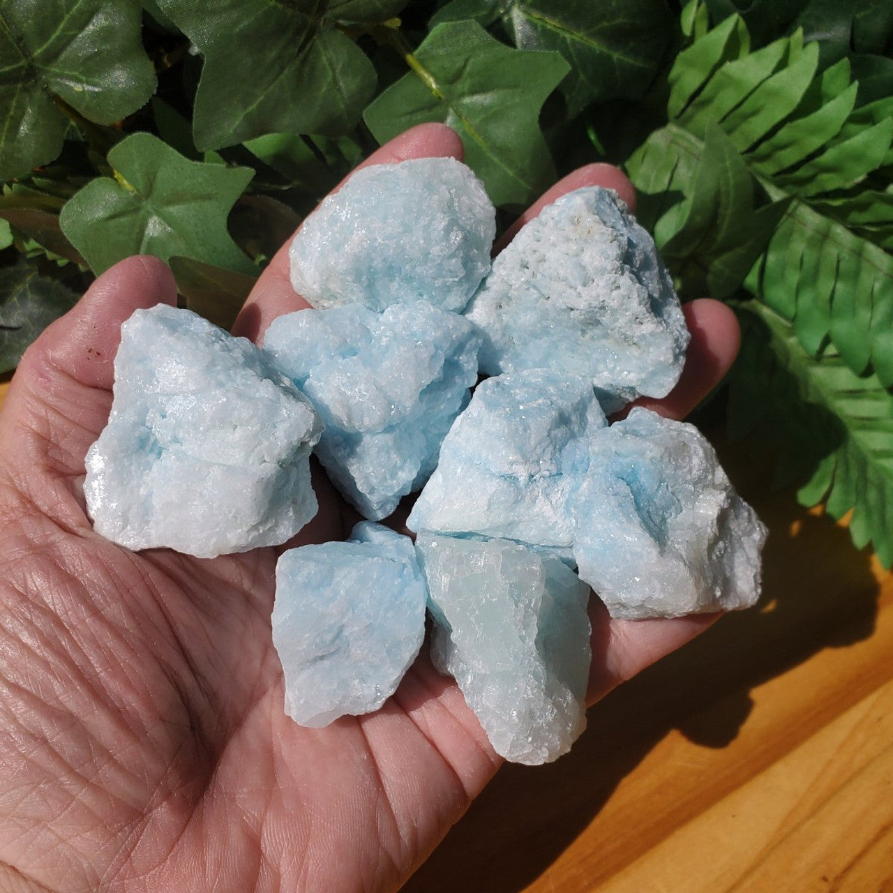 Tumbled Stone Raw Blue Aragonite