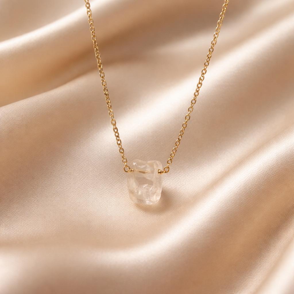 Necklace Raw Natural Stones