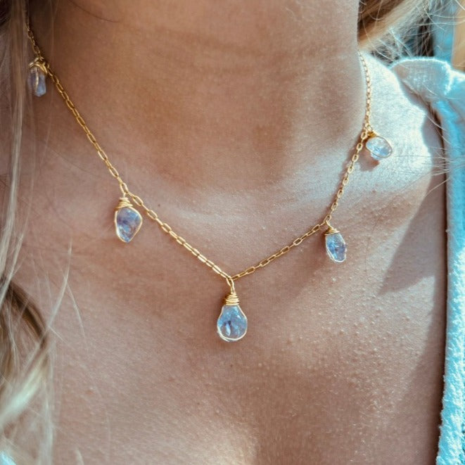 Necklace 5 Stone Raw